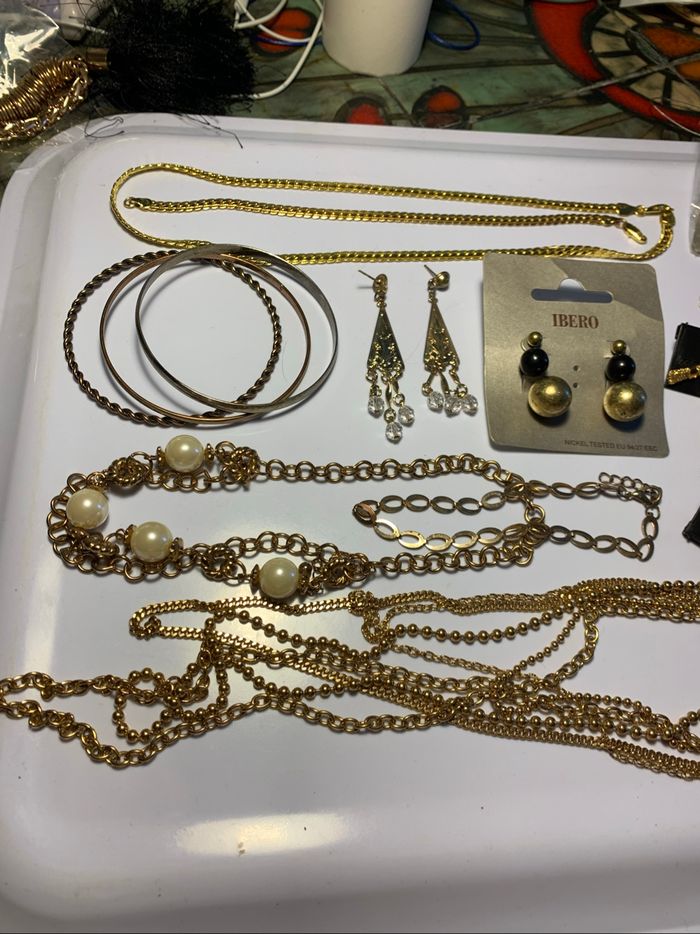 Gros lot bijoux couleur dorée ( lire descriptif) - photo numéro 8