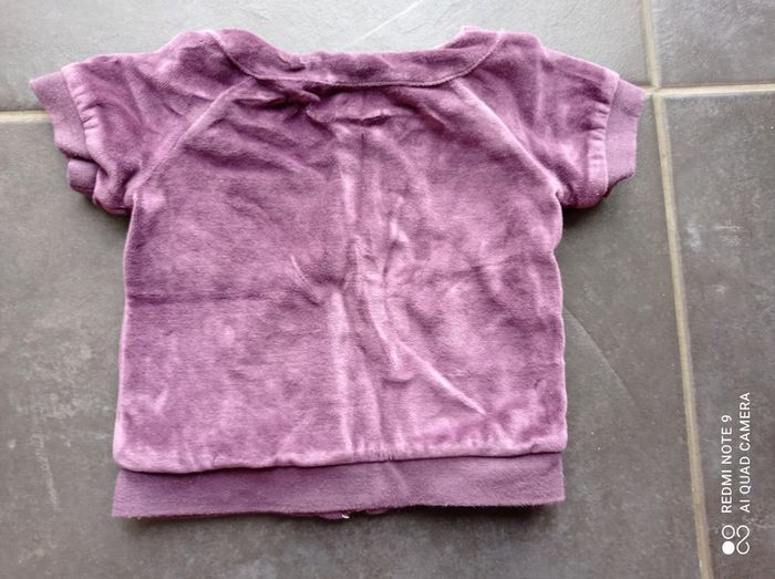 Ensemble velours fille, In Extenso, taille 9 mois - photo numéro 5