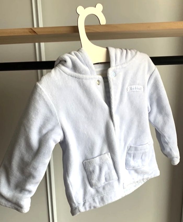 Gilet molletonné avec capuche - 6 mois - Bout'chou