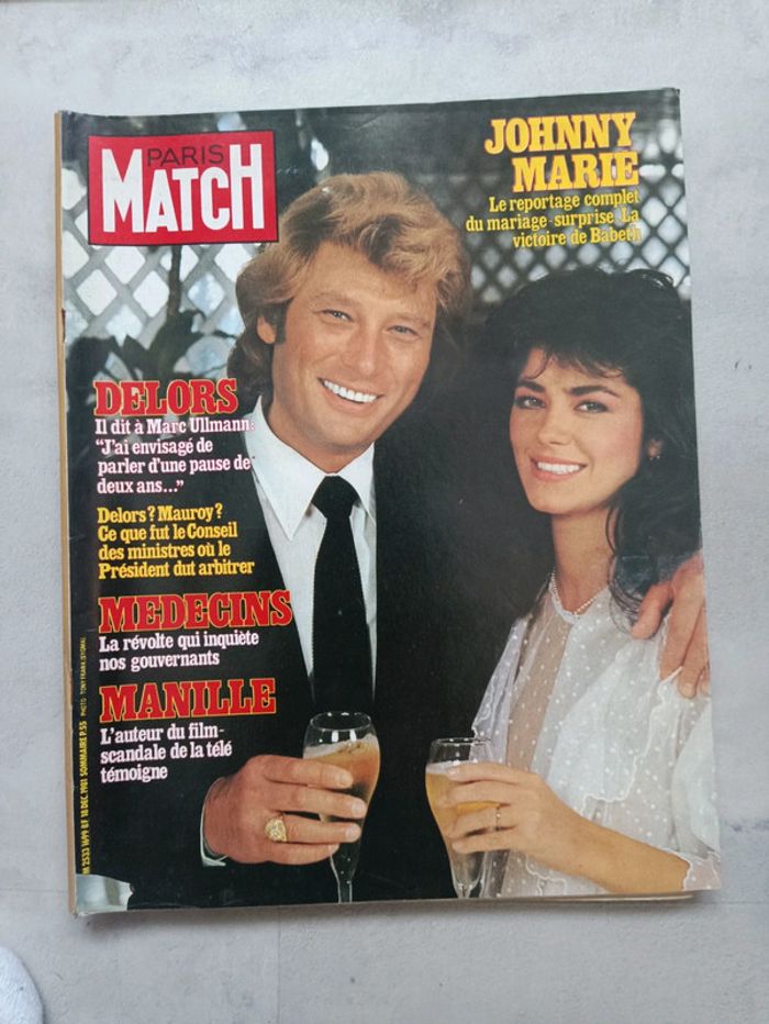 Lot Paris Match couverture Johnny. - photo numéro 5