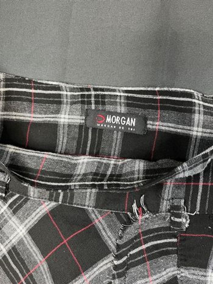 Jupe Morgan carreaux asymétrique noir blanc 36 - photo numéro 3