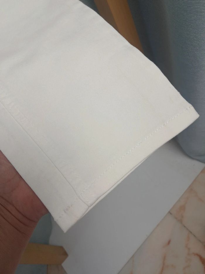 Md'M jean blanc été taille haute T.36/38 neuf - photo numéro 5