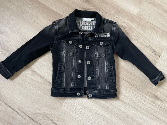 Veste en jean noire