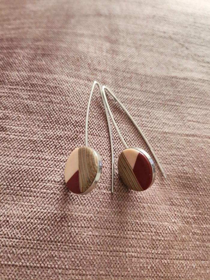 Boucles d'oreilles argentées