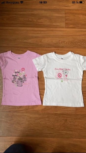 Lot 2 t-shirt 2 ans