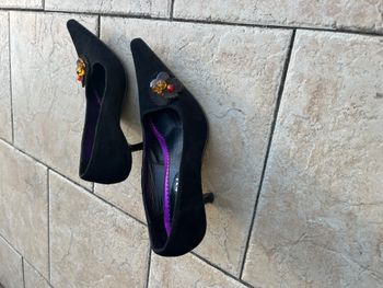 Escarpins noirs velours P36