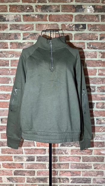 Sweat / Pull Camionneur Kaki Primark Taille XL / 42