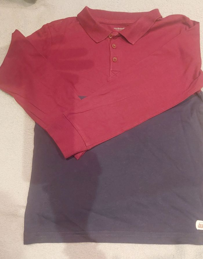 Polo bicolore  8ans garçon