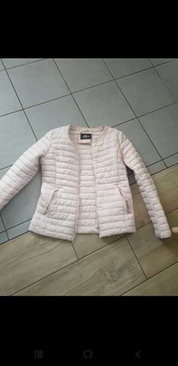 Doudoune fine rose femme S/M