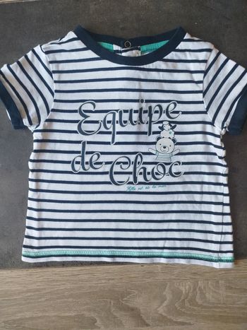 Tee shirt marin bébé garçon 12 mois