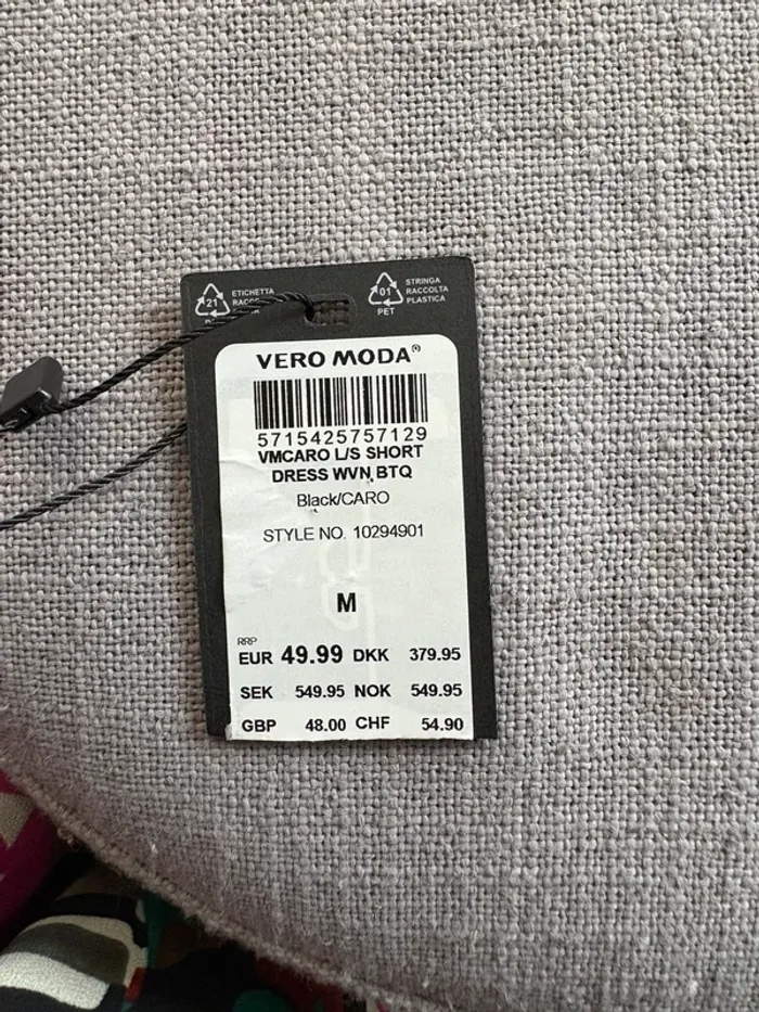 Robe casual multicolore neuve avec étiquette taille M - photo numéro 2