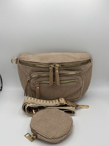 Sac banane bandoulière velours