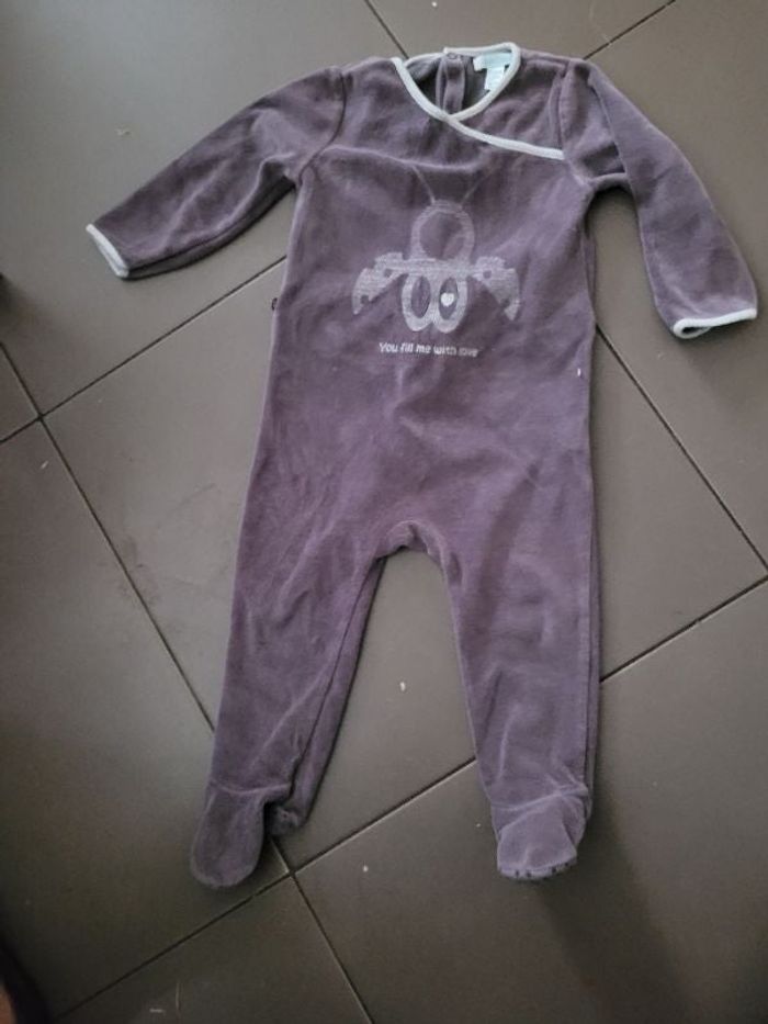 Pyjama velours Obaibi 18 mois