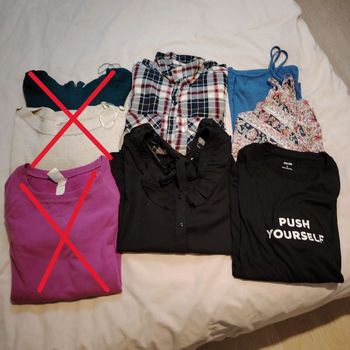 Lot hauts femme taille L