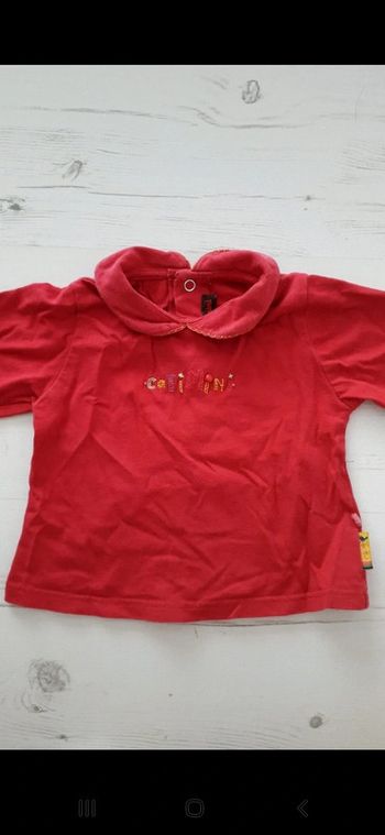 T-shirt / polo fille 12 mois Catimini rouge