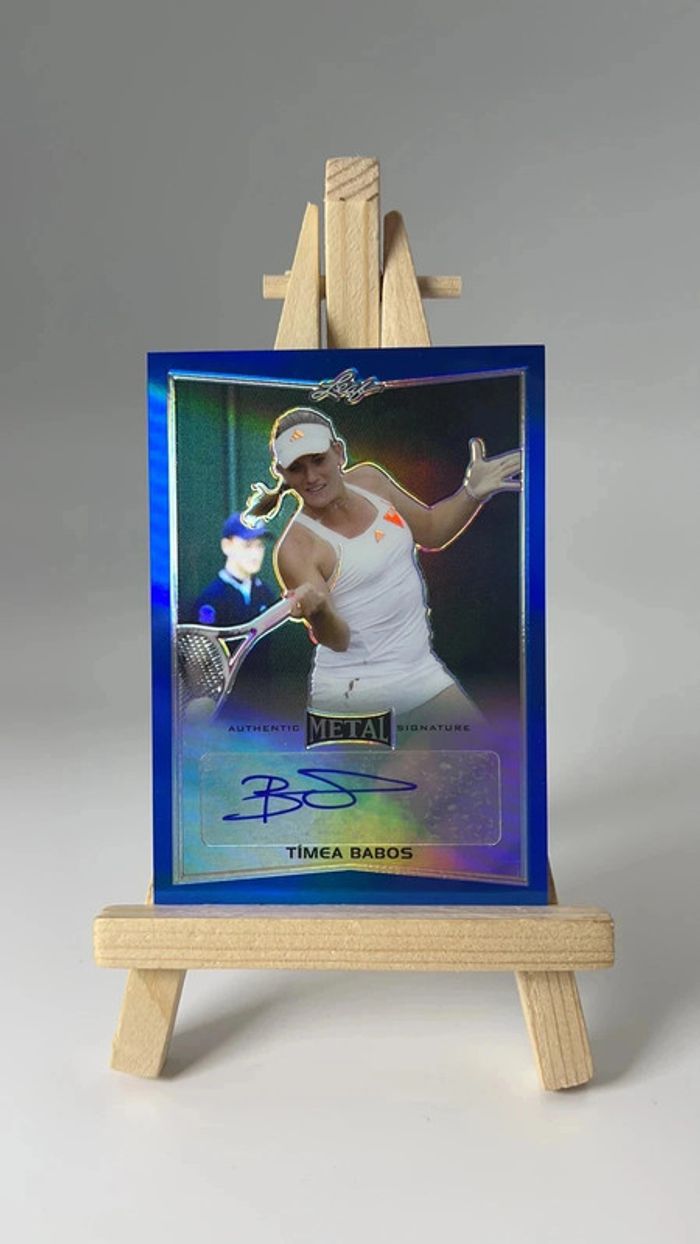 Carte de tennis leaf métal Timea Babos BA-TBI 2016 bleu 27/50