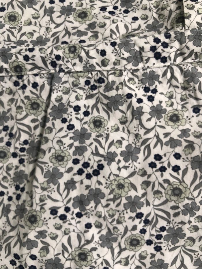 Blouse Somewhere taille 38 fleurie bleu gris - photo numéro 3