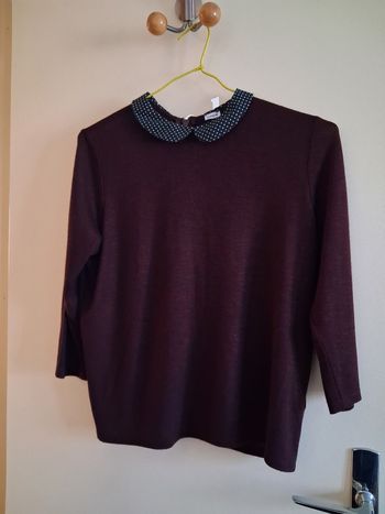 Tunique bordeaux manches 3/4 Pimkie