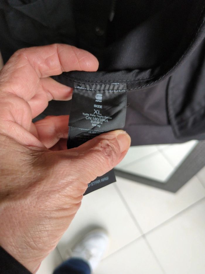 Trench coton noir G star raw XL - photo numéro 6