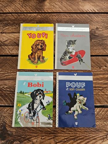 Lot de 4 livres Un petit livre d'argent Youpi Bobi Pouf mon chaton