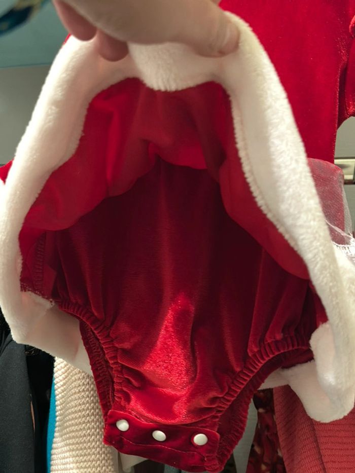 Robe Noël et bandeau papillon 3-6 mois - photo numéro 3
