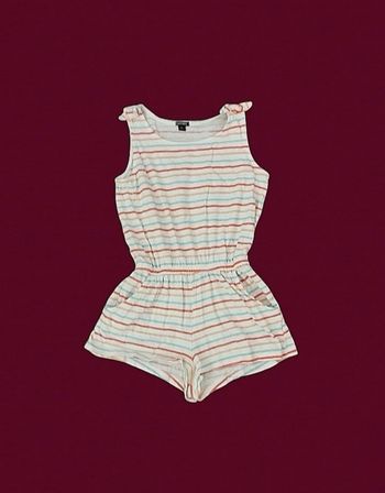 Combishort blanche rayée multicolore kiabi 10 ans