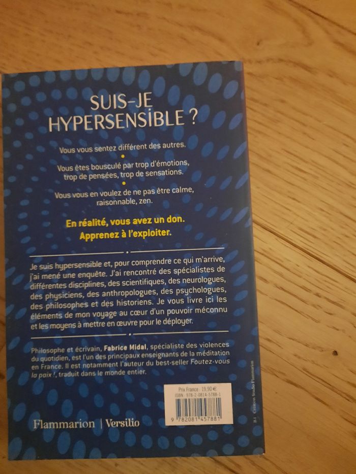 Livre SUIS JE HYPER SENSIBLE ? de Fabrice Midal - photo numéro 2