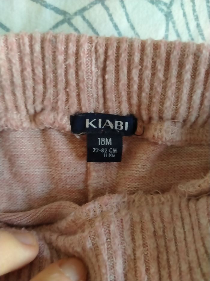 Pantalon rose coton Kiabi 18 mois - photo numéro 2