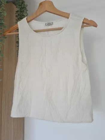 Débardeur court blanc