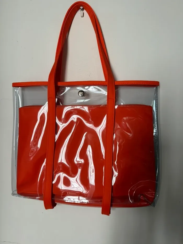 Sac de plage etam orange NEUF - photo numéro 4