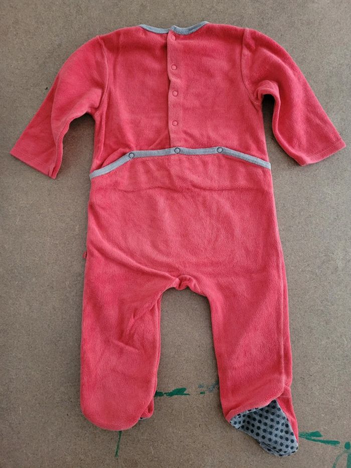 Pyjama rouge taille 12 mois Obaïbi - photo numéro 2