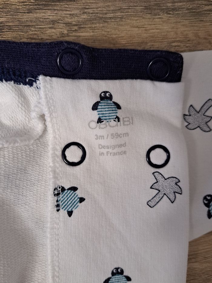 Ensemble 3 mois Obaïbi Okaïdi état neuf - photo numéro 4