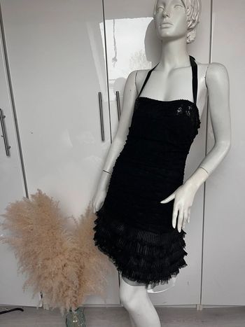 mi robe bustier drapée dentelle