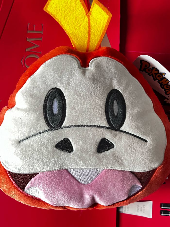 Coussin peluche Pokémon : chochodile