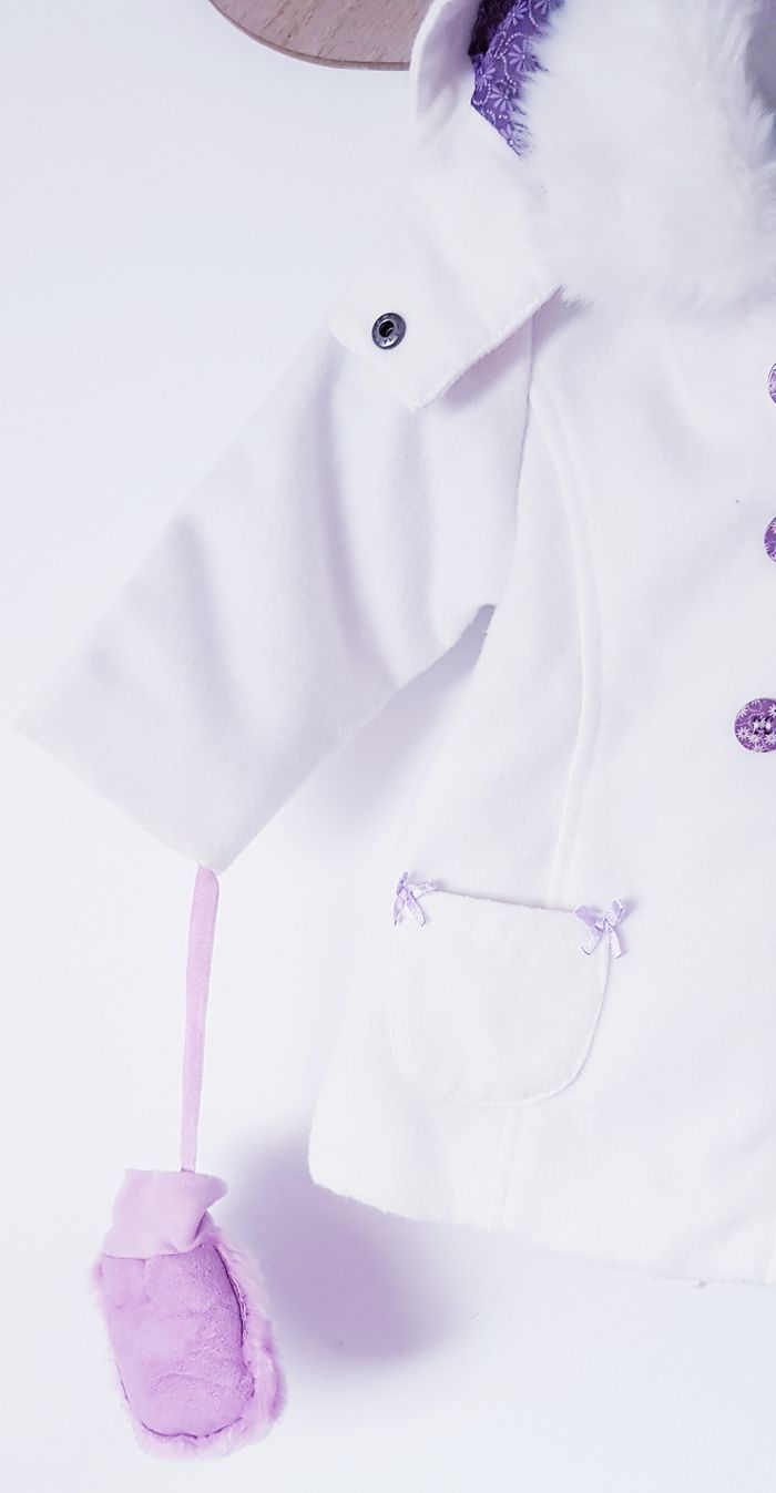 💜 Manteau caban avec moufles - Prémaman/TCF - 9 mois 💜 - photo numéro 2