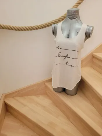 Débardeur à écritures taille S/M