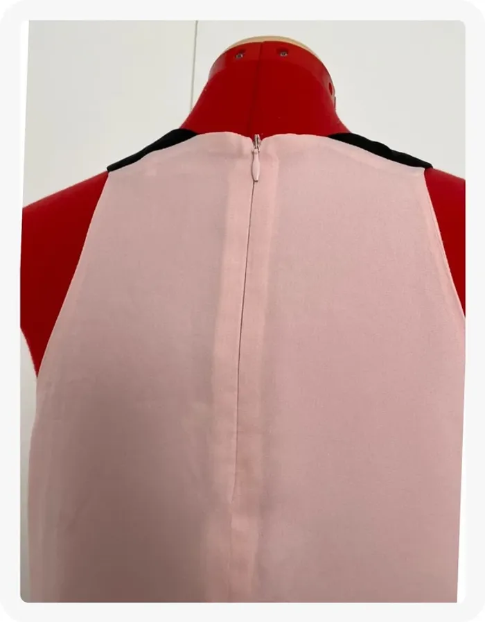 Top drapé rose pale et noir Camaïeu - photo numéro 4