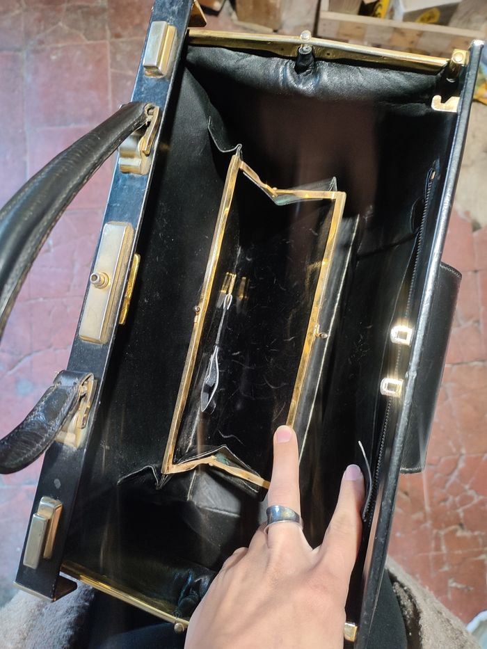 Sac a main cuir noir - photo numéro 4