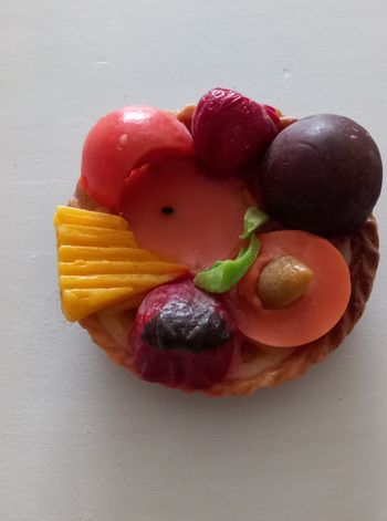 Bougie tartelette aux fruits
