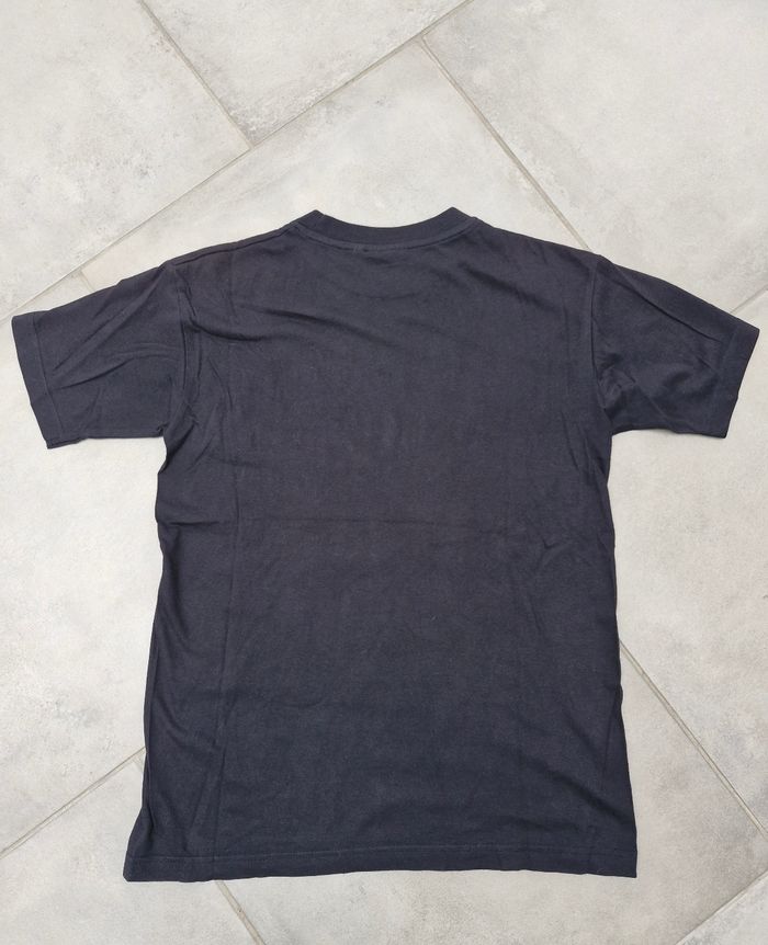 T-shirt humoristique manches courtes bleu marine et blanc - photo numéro 4