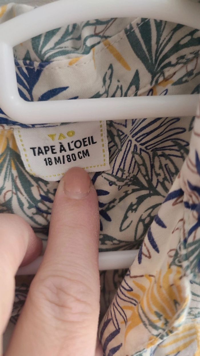 Chemise tape à l'oeil 18 mois - photo numéro 4