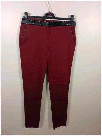 C8 pantalon cerise camaïeu 36