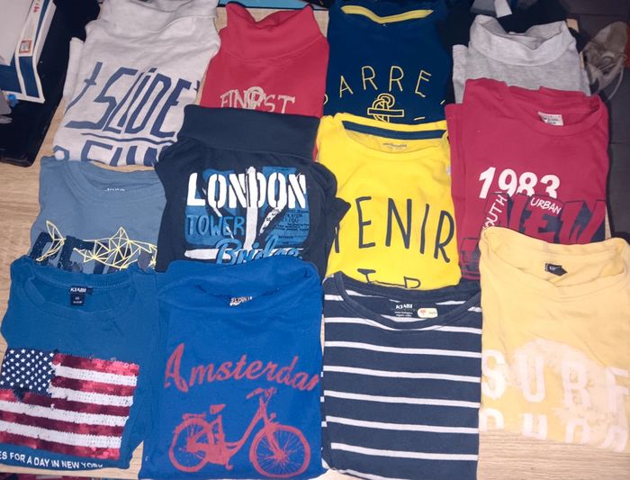 Lot de 13 t-shirt 6 ans garcon