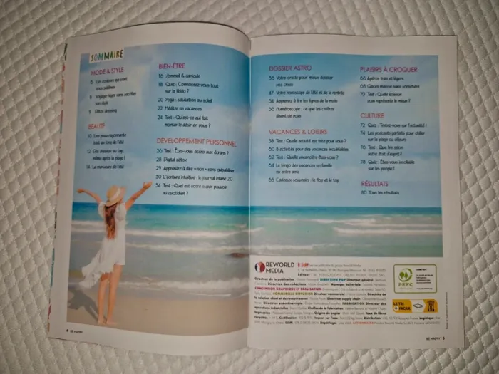 Livre Be happy "Spécial vacances" - photo numéro 2