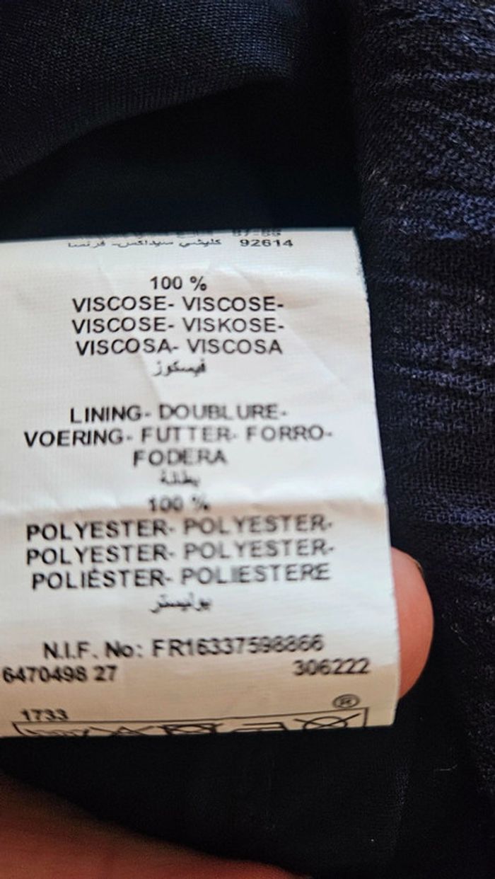 Robe tunique bohème Etam- Taillf 38, bleu marine imprimé - photo numéro 6