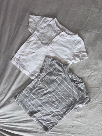 Lot 2 t-shirt manches courtes verbaudet/gemo T12M