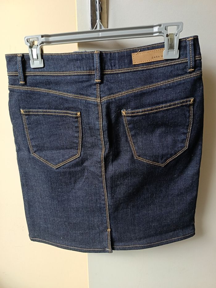 Jupe jean bleu - photo numéro 2