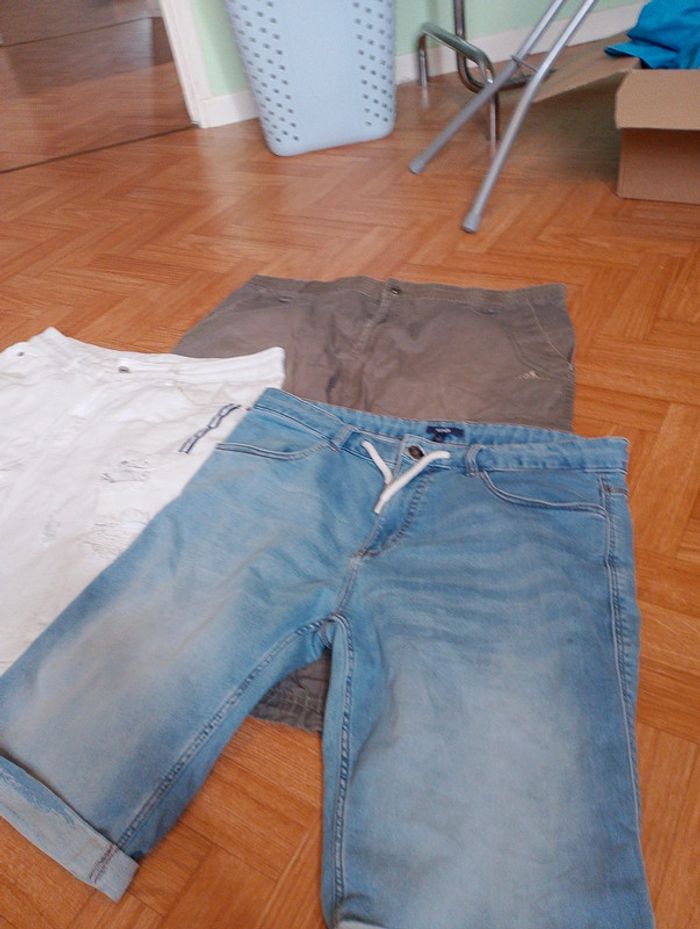 Lot de 3 shorts en jean - Taille XL - photo numéro 3