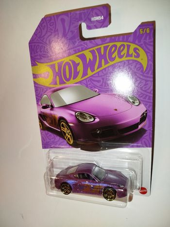 Hot Wheels Porsche Cayman S Purple and Gold Mix B 2025o