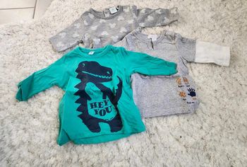 Lot 3 t shirt à manches longues